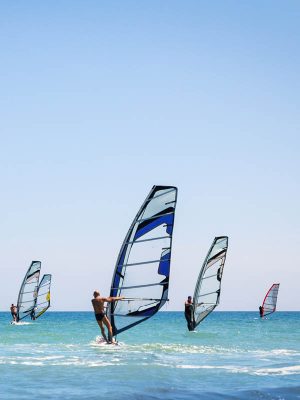 BEGINNER RENTAL FULL INTRO PACKAGE (8 HOURS) kite, sup, wing, windsurf lessons in greece book your lessons online